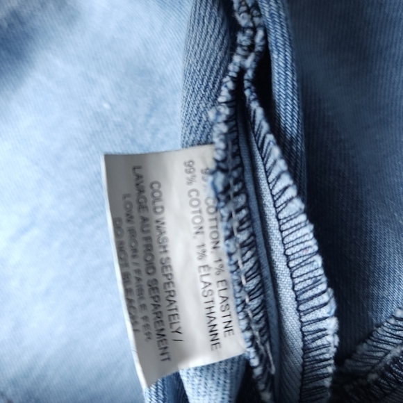 NEW Intermix Luxury Brand Blue Denim Front Zippered Skirt Sz 4 - Picture 3 of 13